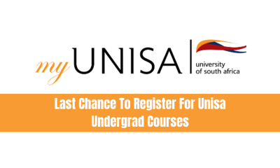Last Chance To Register For Unisa Undergrad Courses