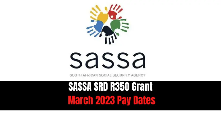 SASSA SRD R350 Grant March 2023 Pay Dates