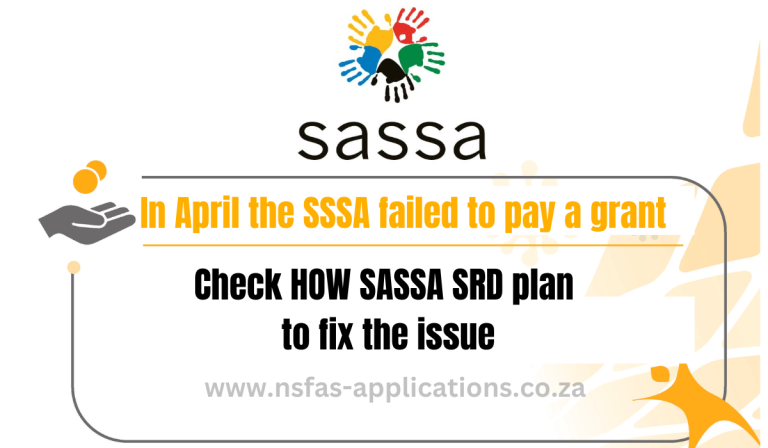 In April the SASSA failed to pay a grant; the SRD has a plan to fix the issue