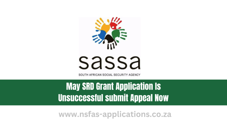 May SRD Grant Application Is Unsuccessful submit Appeal Now