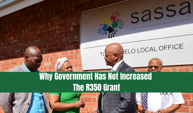 Why Government Has Not Increased The R350 Grant