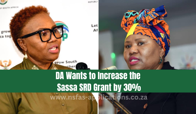 DA Wants to Increase the Sassa SRD Grant by 30%