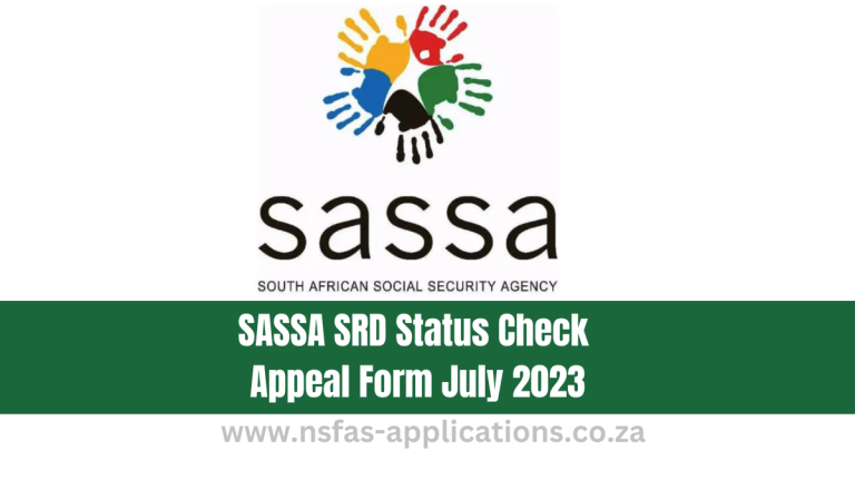 SASSA SRD Status Check Appeal Form July 2023