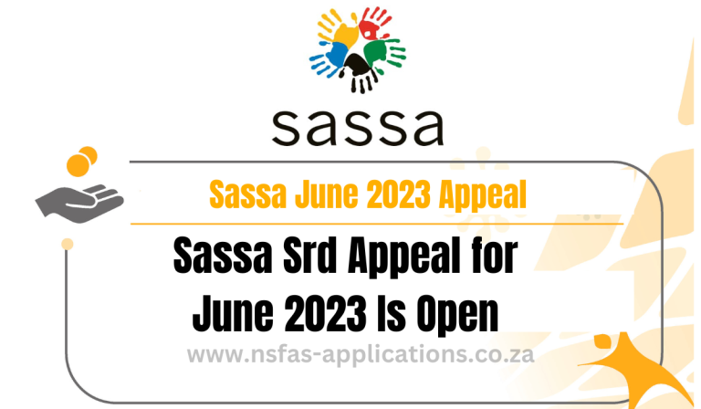 Sassa Srd Appeal for June 2023 Is Open
