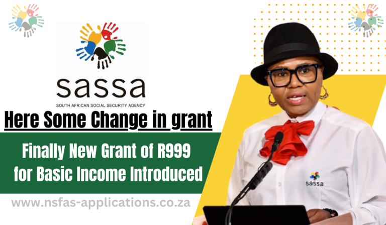 Finally New Grant of R999 for Basic Income Introduced