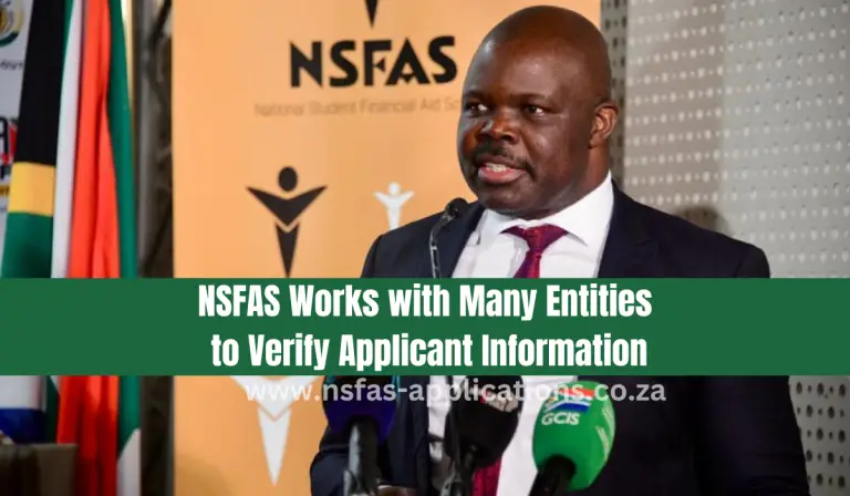 NSFAS Works with Many Entities to Verify Applicant Information