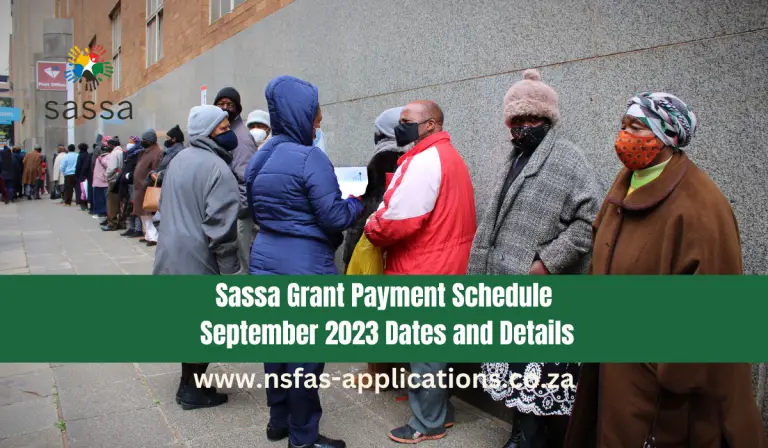 Sassa Grant Payment Schedule: September 2023 Dates and Details