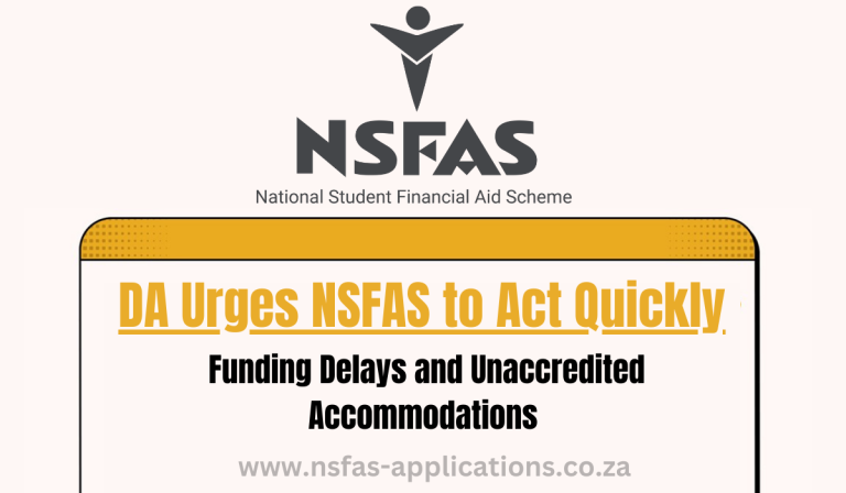 DA Urges NSFAS to Act Quickly on Funding Delays and Unaccredited Accommodations