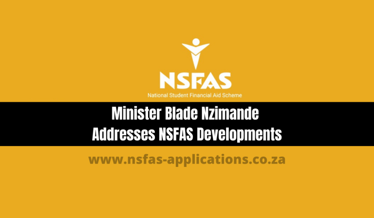 Minister Blade Nzimande Addresses NSFAS Developments