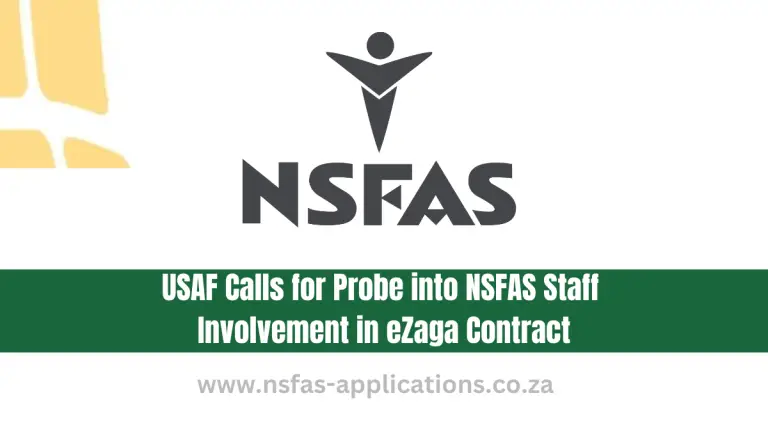USAF Calls for Probe into NSFAS Staff Involvement in eZaga Contract