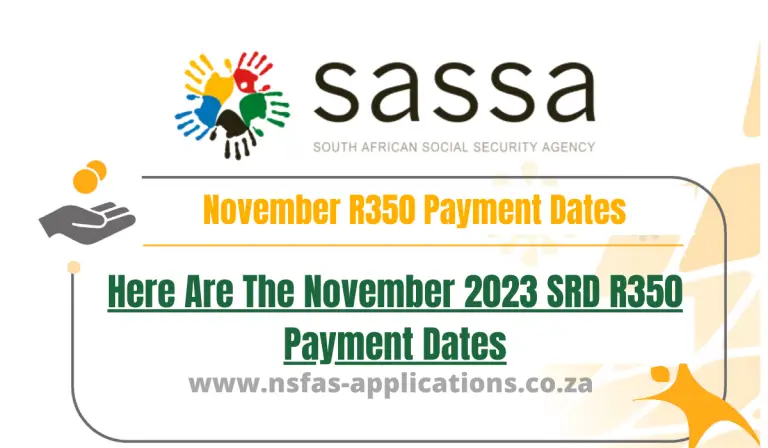 Here Are The November 2023 SRD R350 Payment Dates