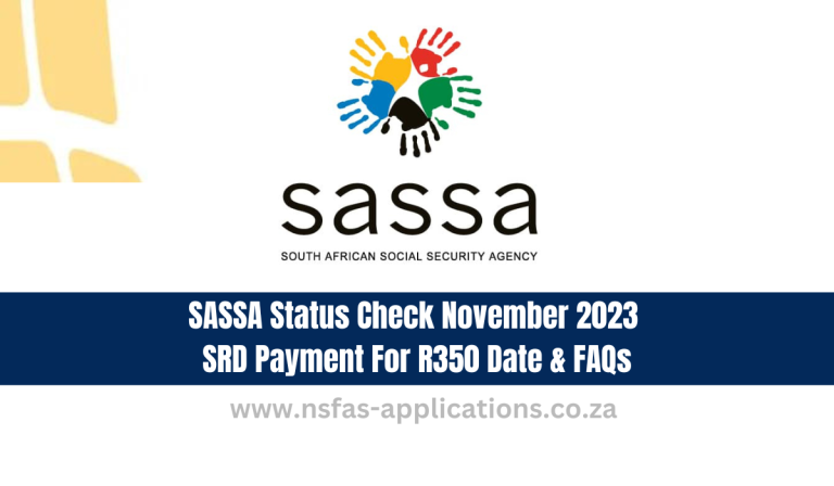 SASSA Status Check November 2023 SRD Payment For R350 Date & FAQs