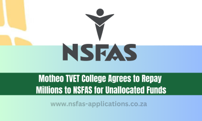 Motheo TVET College Agrees to Repay Millions to NSFAS for Unallocated Funds