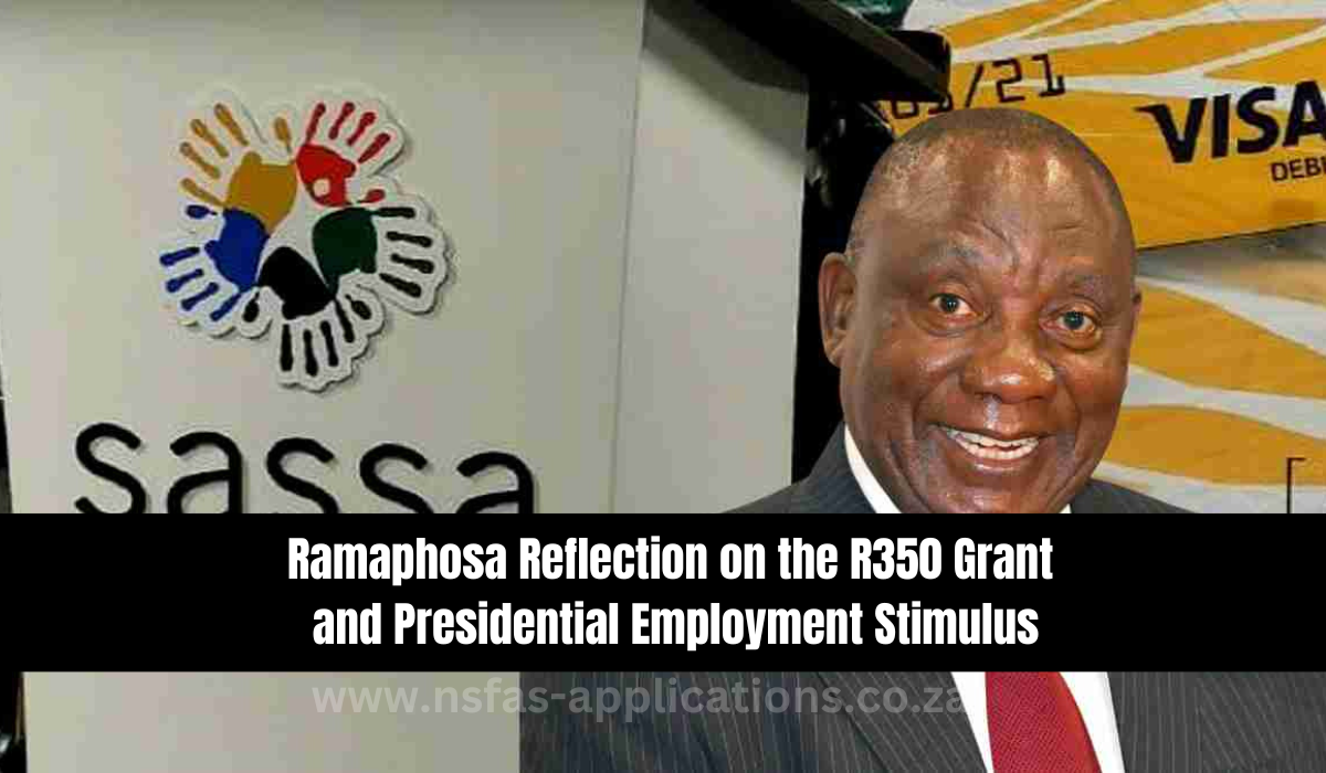 Ramaphosa Reflection on the R350 Grant and Presidential Employment Stimulus