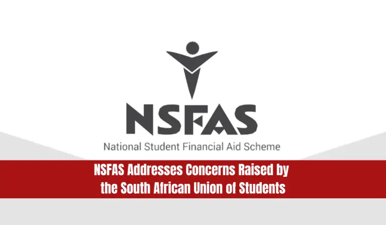 NSFAS Addresses Concerns Raised by the South African Union of Students