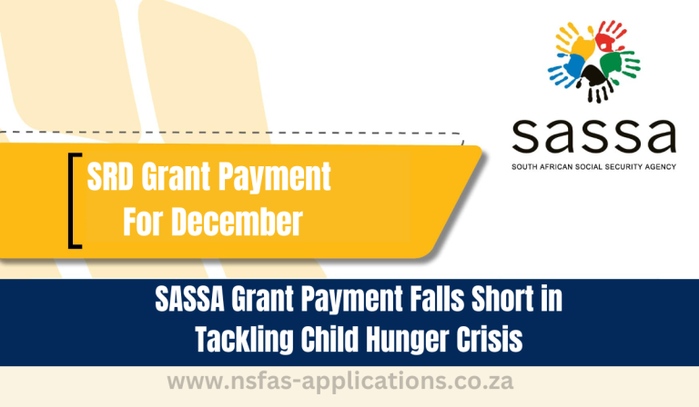 SASSA Grant Payment Falls Short in Tackling Child Hunger Crisis