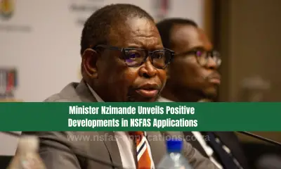 Minister Nzimande Unveils Positive Developments in NSFAS Applications