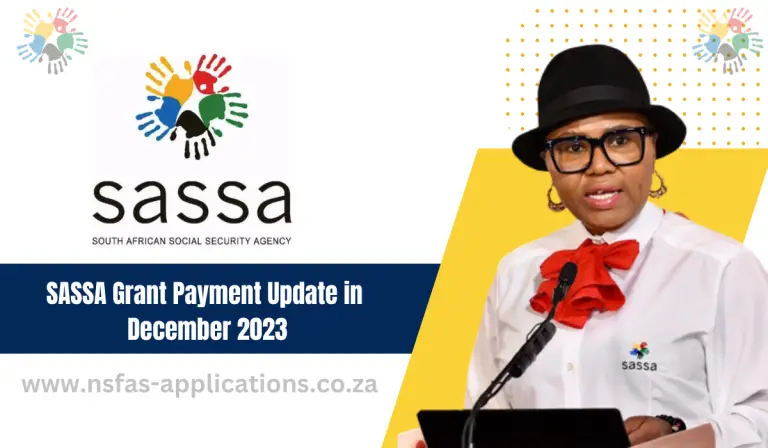 SASSA Grant Payment Update in December 2023