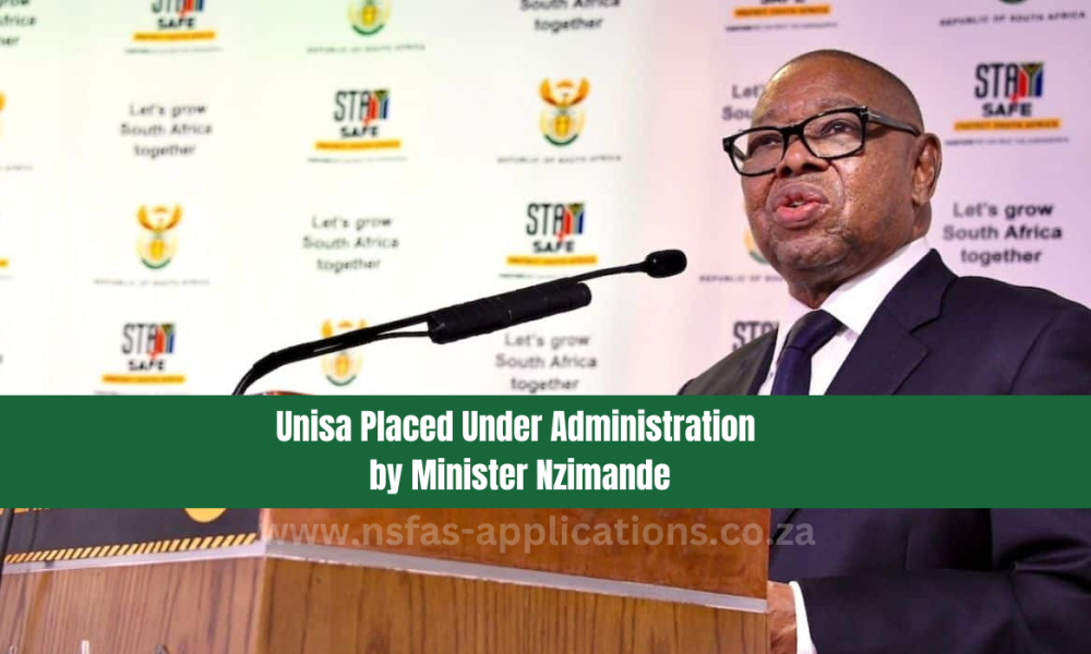 Unisa Placed Under Administration by Minister Nzimande