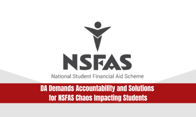 DA Demands Accountability and Solutions for NSFAS Chaos Impacting Students
