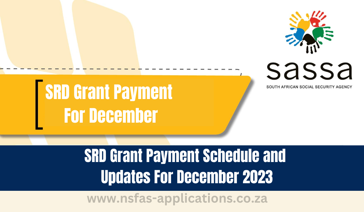 SRD Grant Payment Schedule and Updates For December 2023