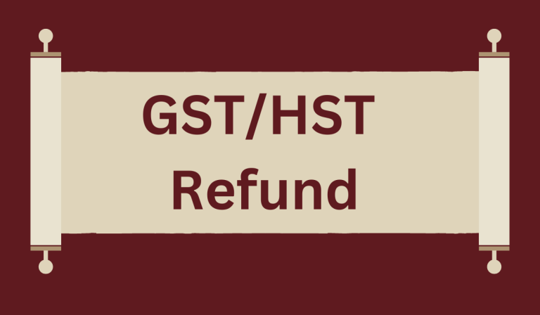 GST/HST Refund: Who Is Getting The GST, HST Refund (Schedule)?