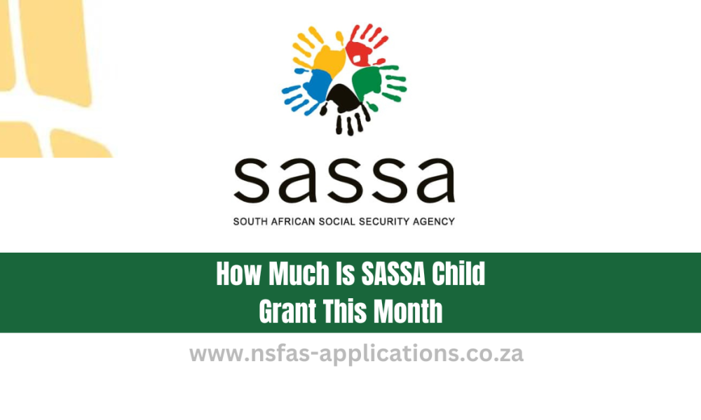How Much Is SASSA Child Grant This Month