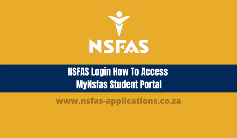 NSFAS Login: How To Access MyNsfas Student Portal