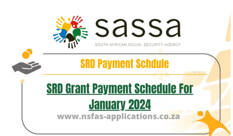 SRD Grant Payment Schedule For January 2024